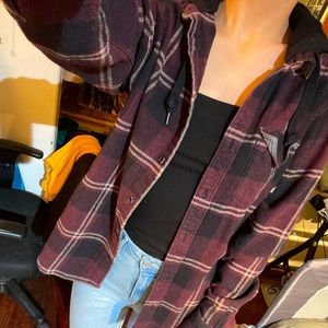 VANS Flannel Hoodie